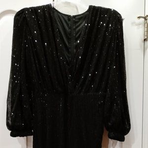 NY Inc. NWOT Black Sequin Jumpsuit